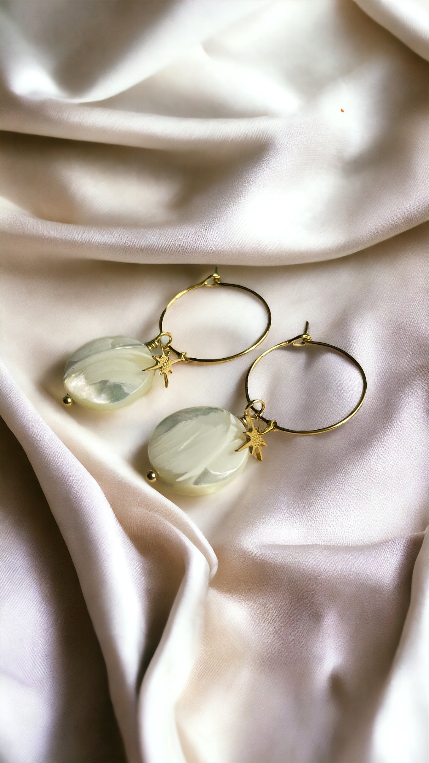 Boucles d’oreilles Émeraude Acier inoxydable