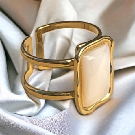 Bague Leona acier inoxydable