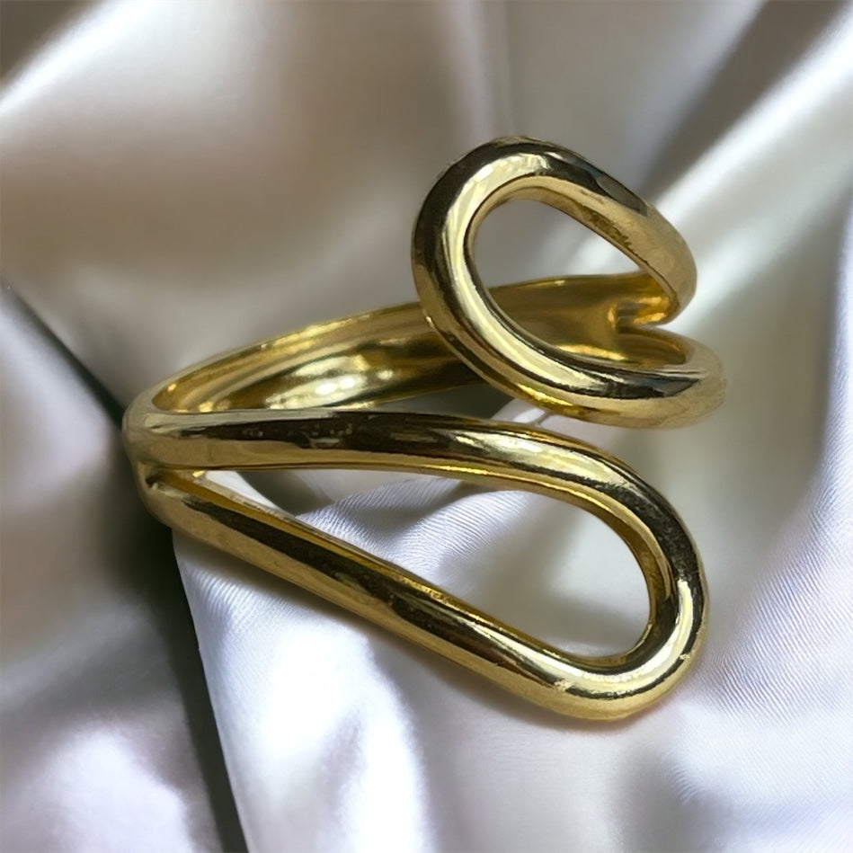Bague Lyra acier inoxydable