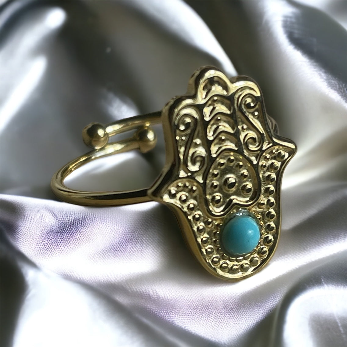 Bague Mahira acier inoxydable