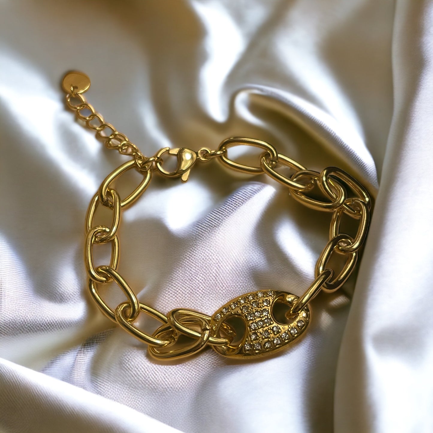 Bracelet Agat acier inoxydable