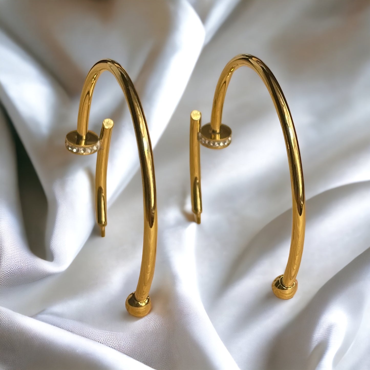 Boucles d’oreilles Anka acier inoxydable